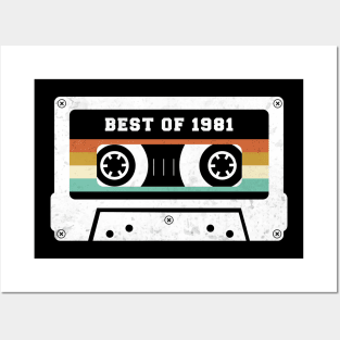 40th Birthday Gift  1981 Cassette Shirt  40th Birthday Shirt  40th Birthday Gift For Posters and Art